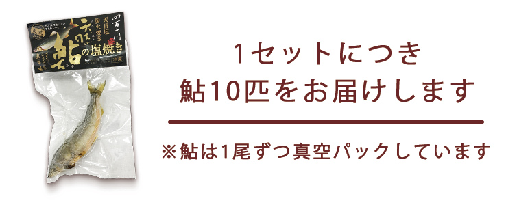 四万十川の天然鮎　お届けイメージ