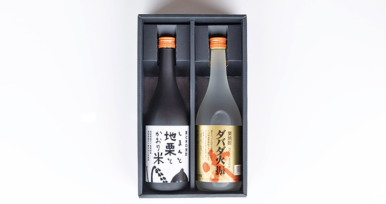 無手無冠　ダバダ火振　栗と米の焼酎　お届けイメージ