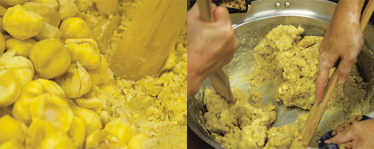 つぶつぶの食感