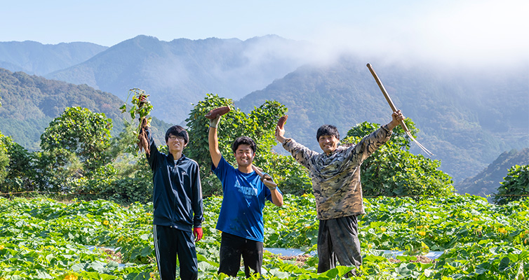 しまんと流域農業 栽培期間中農薬・化学肥料不使用 契約農家
