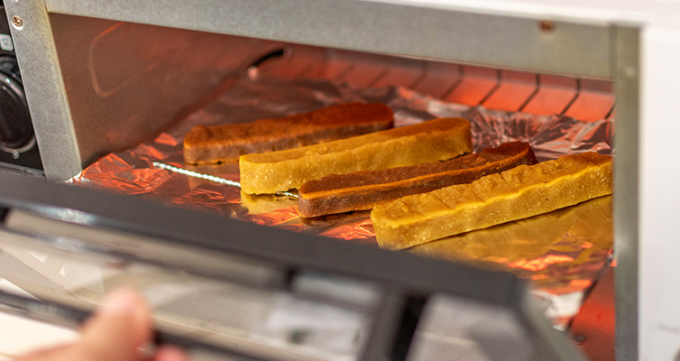 干し芋のアレンジ 電子レンジであたためる