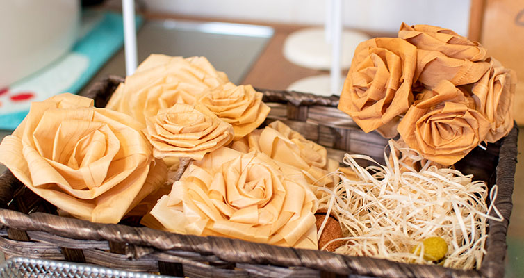 四万十ヒノキ ヒノキ ウッドフラワー 木の花 手作り 枯れない花 ギフト プレゼント