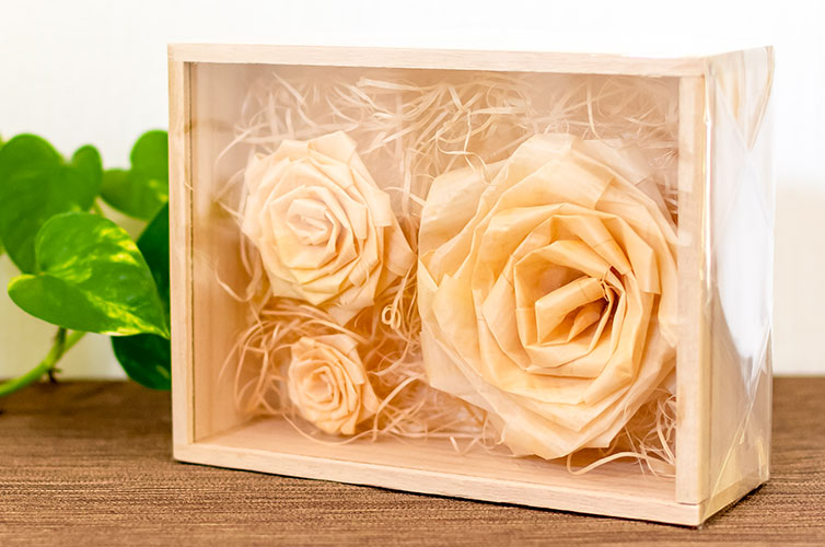 四万十ヒノキ ヒノキ ウッドフラワー 木の花 手作り 枯れない花 ギフト プレゼント