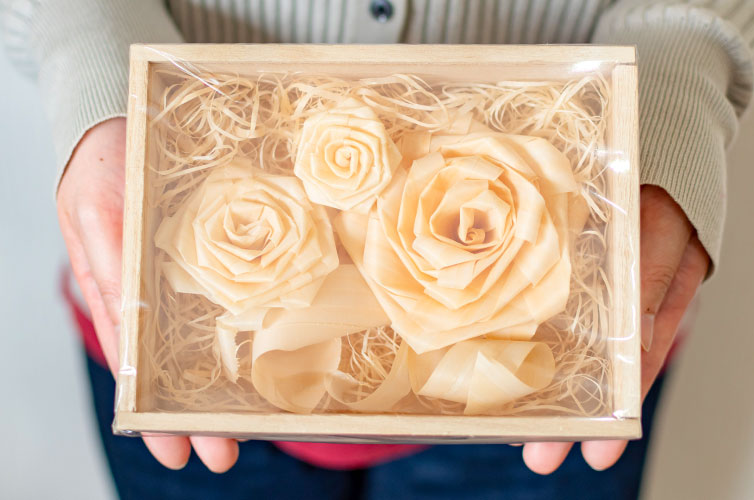 四万十ヒノキ ヒノキ ウッドフラワー 木の花 手作り 枯れない花 ギフト プレゼント